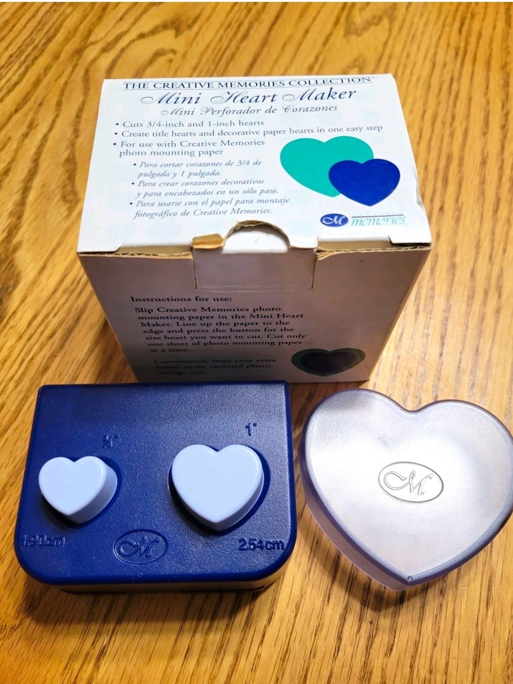Creative Memories Mini Heart Maker Paper Punch Scrapbooking